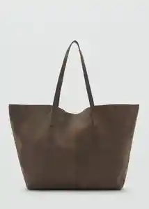 Bolso G Bassi Khaki Talla 99 Mujer Mango