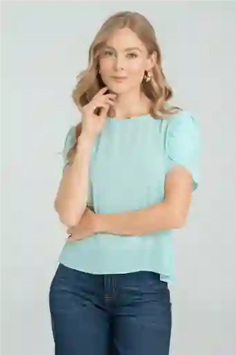 Blusa Amaia Color Verde Menta Talla S Ragged