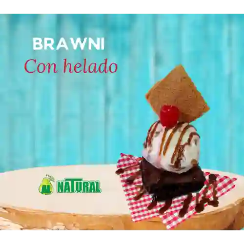 Brawnie con Helado