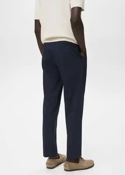Pantalón Parioli Navy Talla 40 Hombre Mango