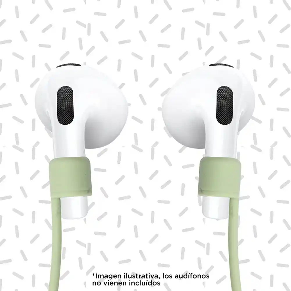 Miniso Kit de Accesorios Para Airpods Estuche Protector Verde