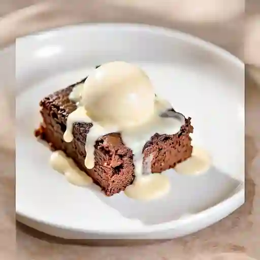Brownie Con Helado