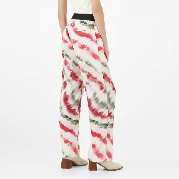 Pantalón Tiro Alto Bota Recta Multicolor Talla 14 - 679374