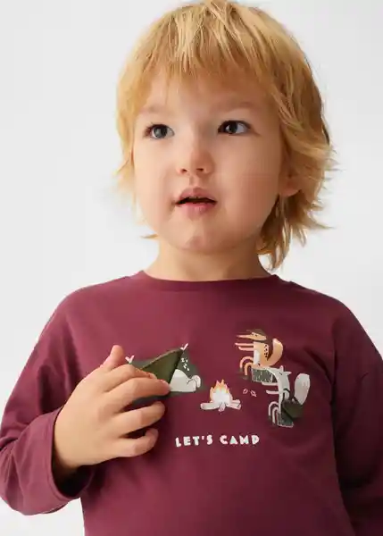 Camiseta Camping Vino Talla 69 Niños Mango