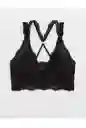 Bralette Negro Floral Large American Eagle