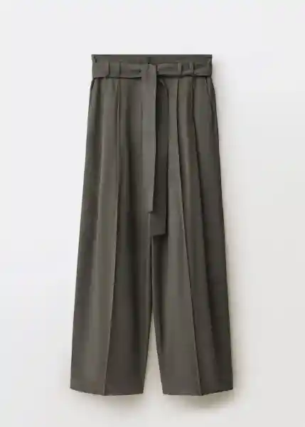 Pantalón Olite Khaki Talla 36 Mujer Mango