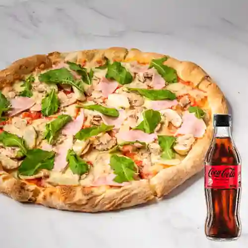 Combo Pizza Huerto + Coca Cola Sin Azúcar 300Ml