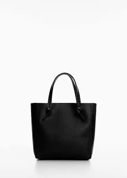 Bolso P Tulipa Negro Talla 99 Mujer Mango