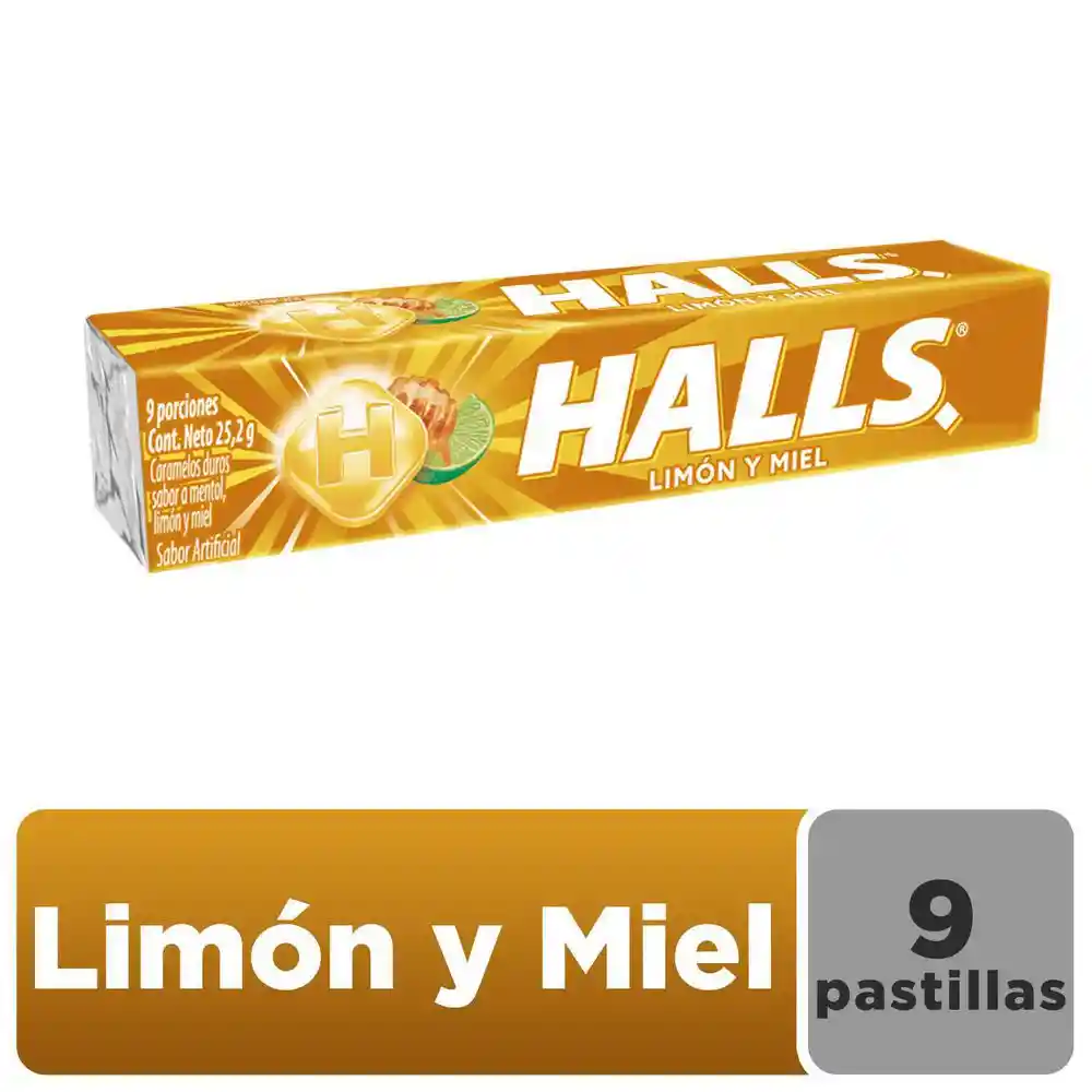 Halls Caramelo Limón Miel Display