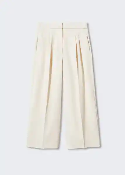 Pantalón Cake-H Offwhite Talla L Mujer Mango