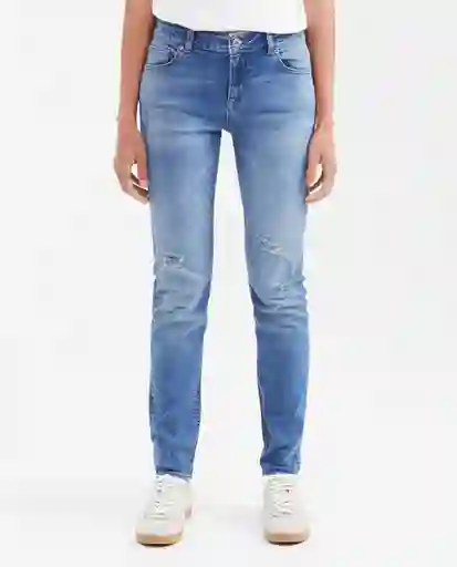 Jean Rusty Femenino Azul Cristalino Talla 10 Chevignon