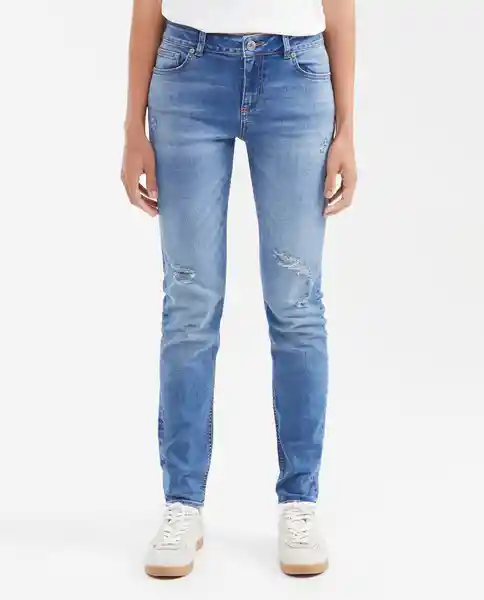 Jean Rusty Femenino Azul Cristalino Talla 10 Chevignon