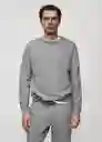 Buzo Sudadera Nola Gris Medio Vigoré Talla L Hombre Mango