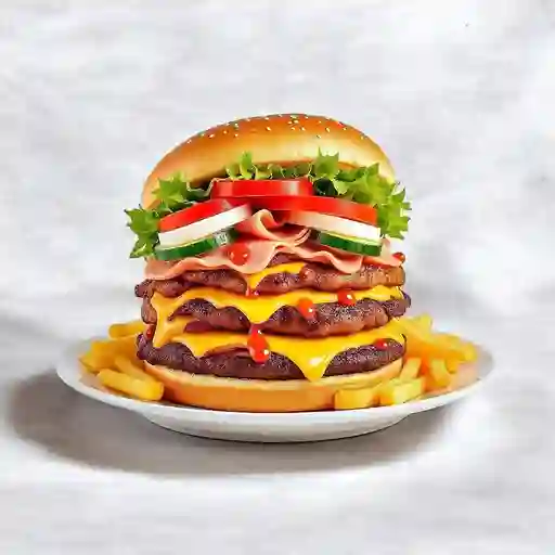 Sandwich De Carne Y Pollo