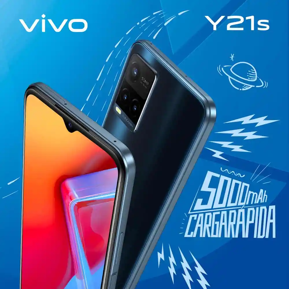 Vivo Celular Y21s 128Gb Blanco Perla + Audífonos