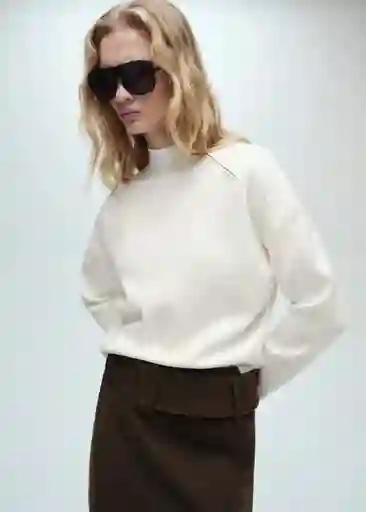 Buzo Jersey Konpaktu Crudo Talla XL Mujer Mango