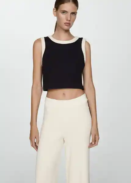 Pantalón Como Crudo Talla S Mujer Mango