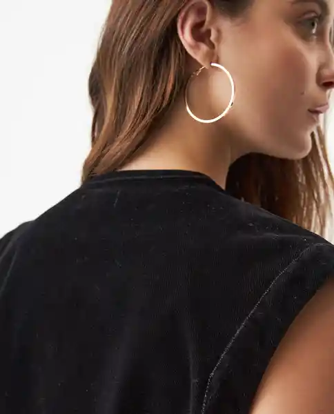 Chaleco Embroidered Denim Negro Sombrio Ultraoscuro M Chevignon