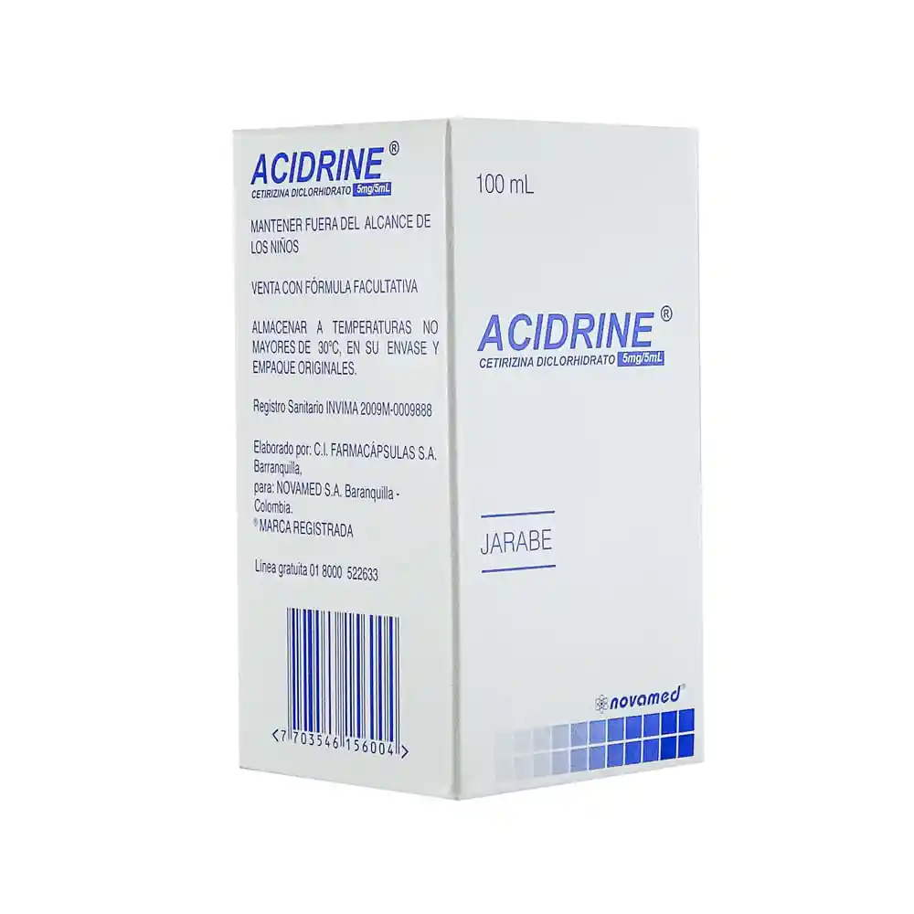 Acidrine Jarabe (5mg/ 5mL)