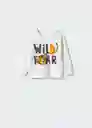 Buzo Sudadera Wild Offwhite Talla 72 Niños Mango