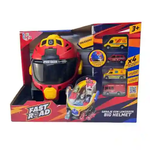 Toy Logic Set Play Transformable Fast Road Tipo Casco + Carrito