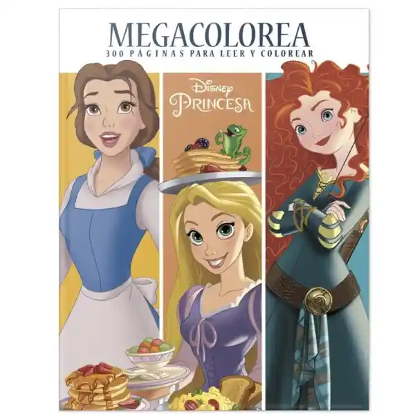 Megacolorea Princesas 300 Pag Disney 00717