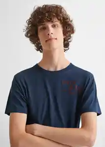 Camiseta Made Navy Talla 19 Teen Niños Mango