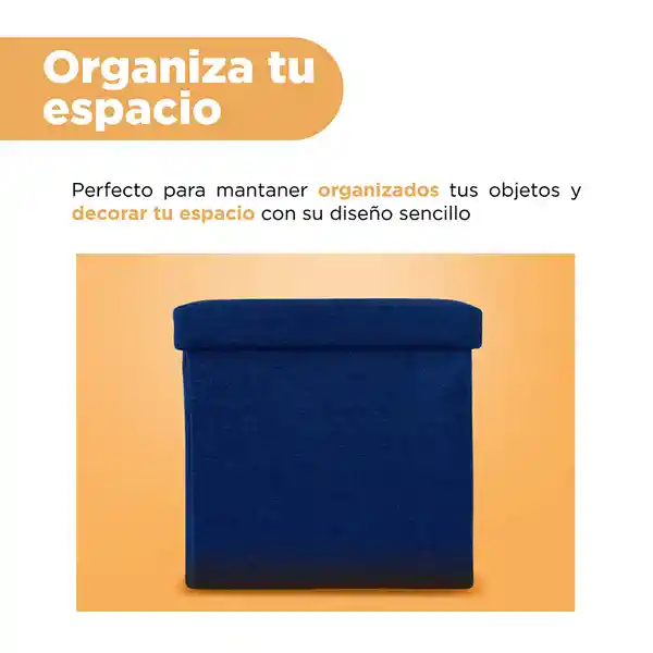 Organizador de Tela Plegable Cuadrada Azul Miniso
