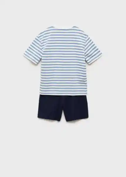 Pack Pijama Morning Azul Talla 08 Niños Mango