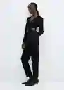 Enterizo Mono Taitai Negro Talla XS Mujer Mango