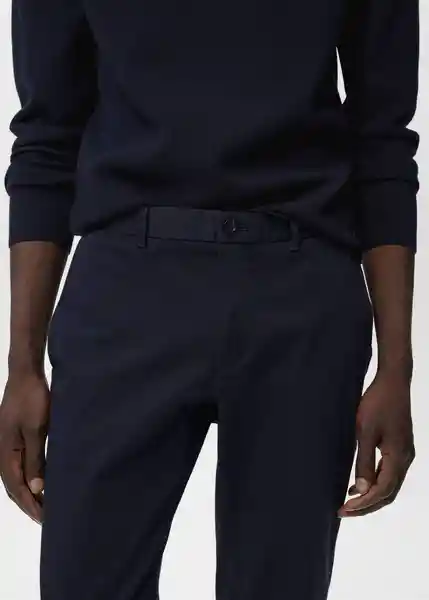 Pantalón Barna Navy Talla 40 Hombre Mango