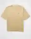 Camiseta Hombre Beige Talla Medium 4597204 American Eagle