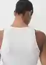 Top Lex Blanco Talla M Mujer Mango
