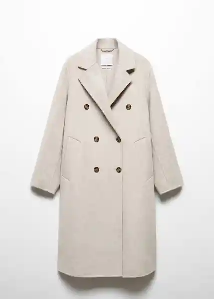 Abrigo Picarol Piedra Talla M Mujer Mango