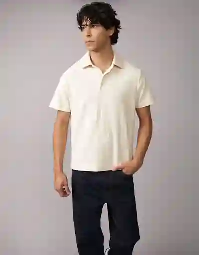 Polo Hombre Beige Talla Large 4596109 American Eagle