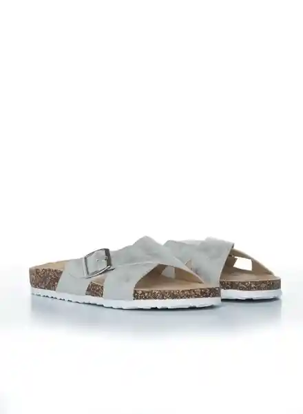 People Sandalias Para Mujer Color Plata Talla 39