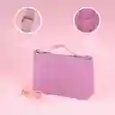 Bolso Crossbody Acolchado Rosa Miniso