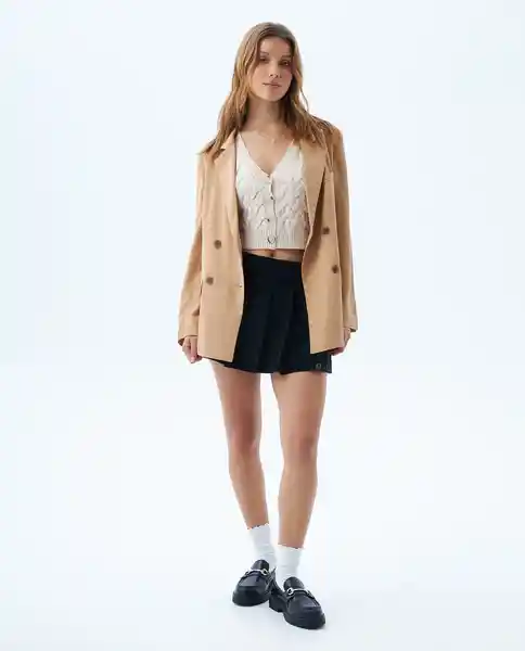Chaleco Mujer Crudo Talla S 699f006 Americanino