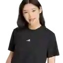 Adidas Camiseta W Manga Corta Lifestyle de Mujer Negro Talla L
