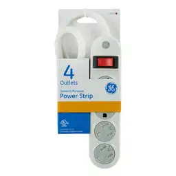Multitoma de Extensión Ge 4 Salidas Con Polo a Tierra Cable Encauchada de 0, 4 Metros. Sku 201944. Sku 43180148377