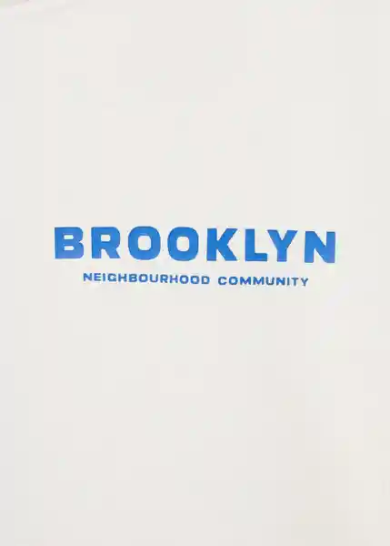 Camiseta Brooklyn Off White Talla 10 Niños Mango