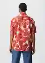 Camisa Forcat Rojo Talla S Hombre Mango