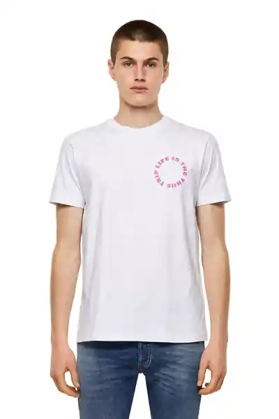 Diesel Camiseta T-Diegos-B7 Blanco Talla M