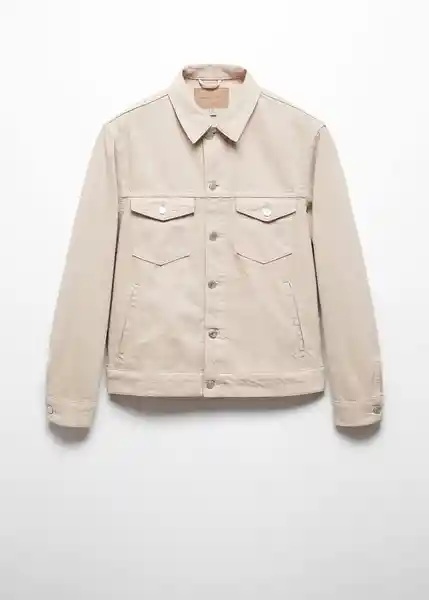 Chaqueta Cazadora Ryan Beige Talla XS Hombre Mango