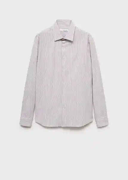 Camisa Vecchia Marrón Talla XL Hombre Mango