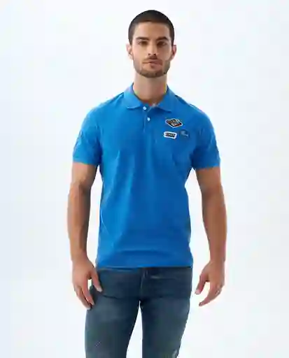 Camiseta Hombre Azul Talla L 809F009 Americanino