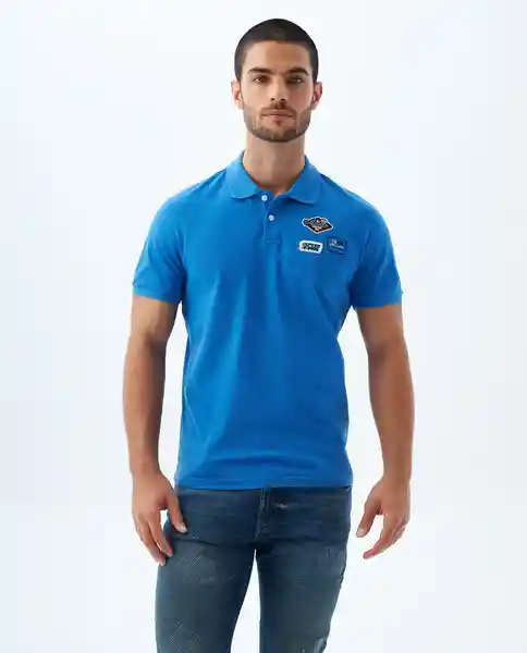 Camiseta Hombre Azul Talla L 809F009 Americanino