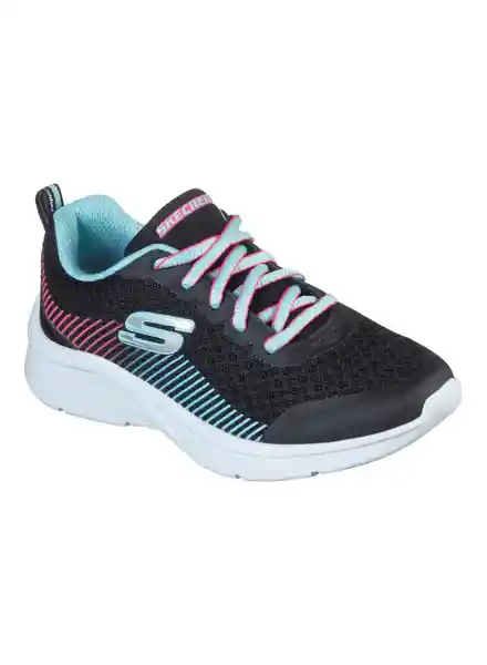 Skechers Tenis Niña Microspec Negro Talla 1