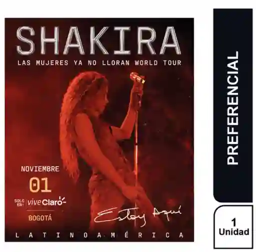 Shakira Preferencial Bogota