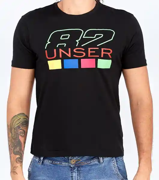 Unser Camiseta Negro Talla S 823722